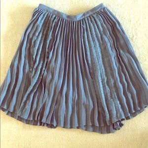 NWT- A-line pleated skirt